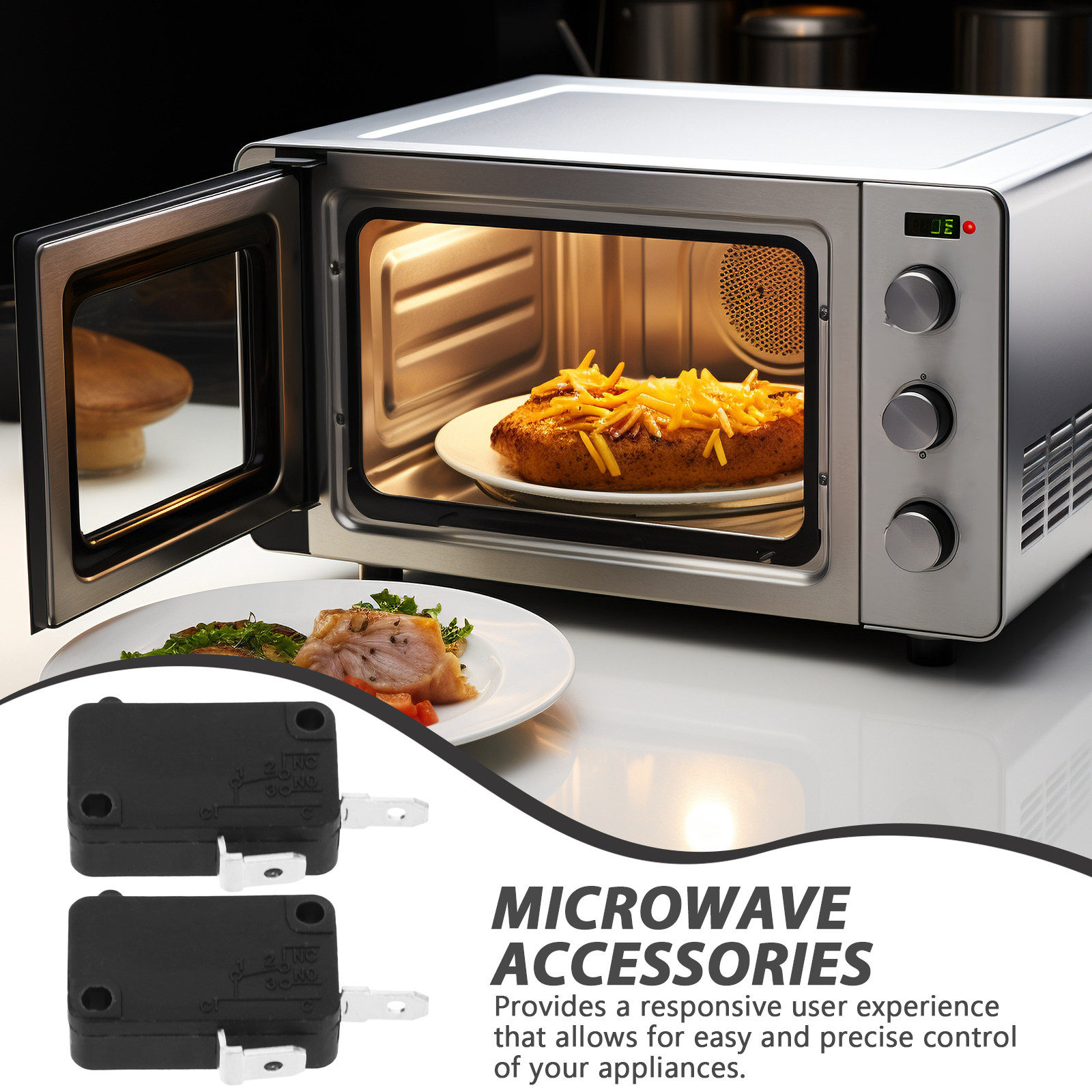 Microwave Oven - 2 szt. Mikroprzełącznik normalnie otwarty uniwersalny