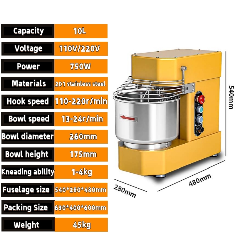 Nowa przemysłowa spiralna masz – Stand Mixer recenzja i cena