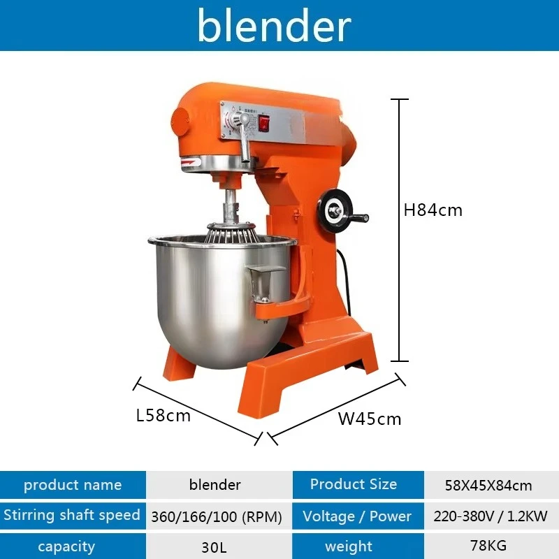 30L Mikser do ciasta, mleka, c – Stand Mixer recenzja i cena